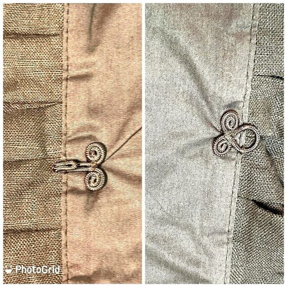 Lafayette 148 Brown Blazer Jacket Size 8 Hook Ruffle Linen Blend Dressy Feminine - Picture 10 of 12